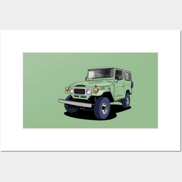 Toyota Land Cruiser FJ Wall Art by Webazoot